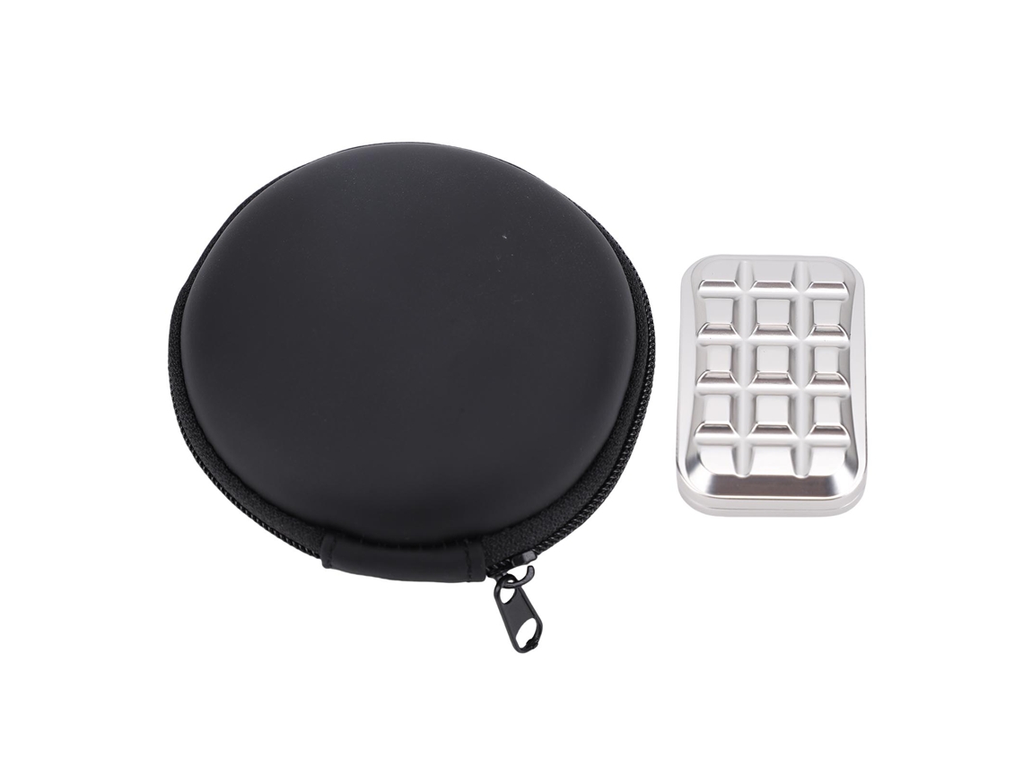 Ats brinquedo Deslizador de Metal para Aliviar o Estresse Cartão Empurrável com Padrão Gravado Chocolatse para Adultos e Crianças
