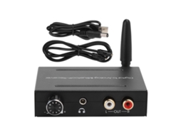 Decodificador De Áudio Com Função De Recebimento Bluetooth, Entradas Fibra Óptica/coaxial E Saídas Rca/3.5mm