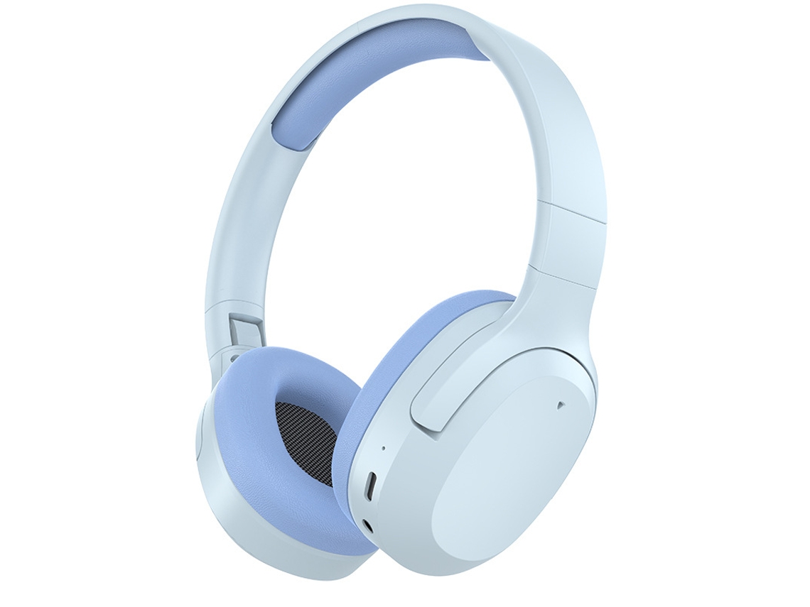 Fones De Ouvido Bluetooth Azuis Com Suporte Para Cabeça. Brilvibera