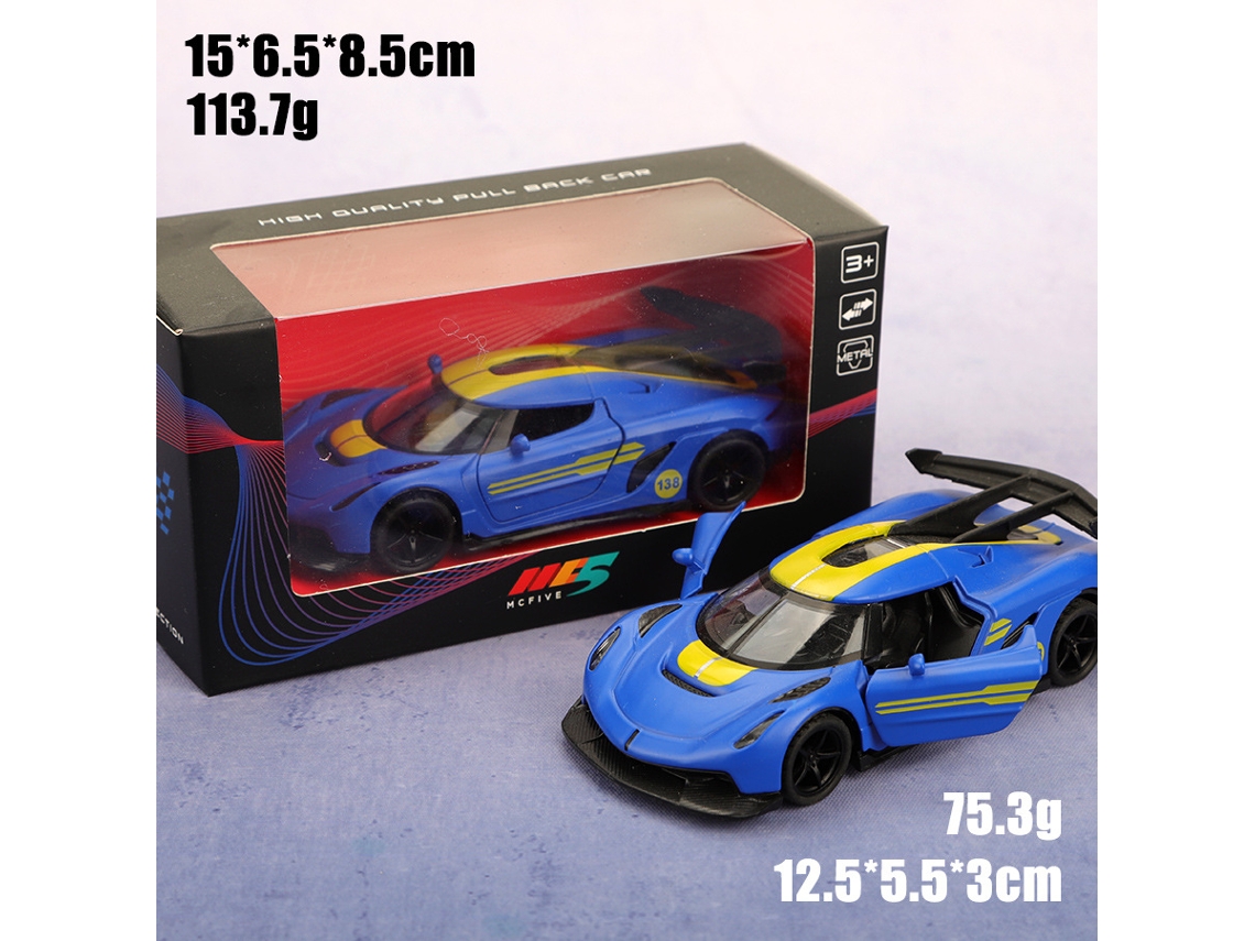 Miniatura de Carro em Metal Fundido, Escala 1/36, Brinquedo Infantil MDUG