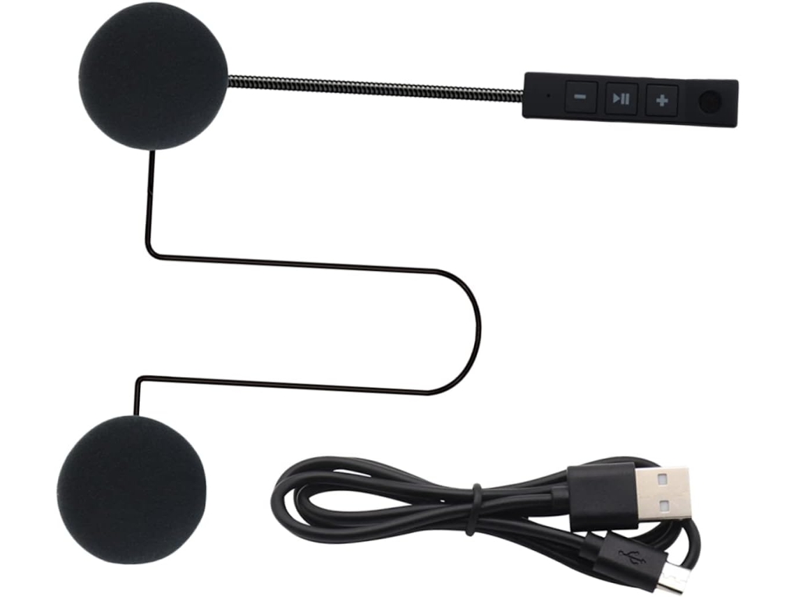 Fone De Ouvido Sem Fio Para Motocicletas, Compatível Com Capacetes Integrais E Abertos, Com Espuma Protetora De 5mm