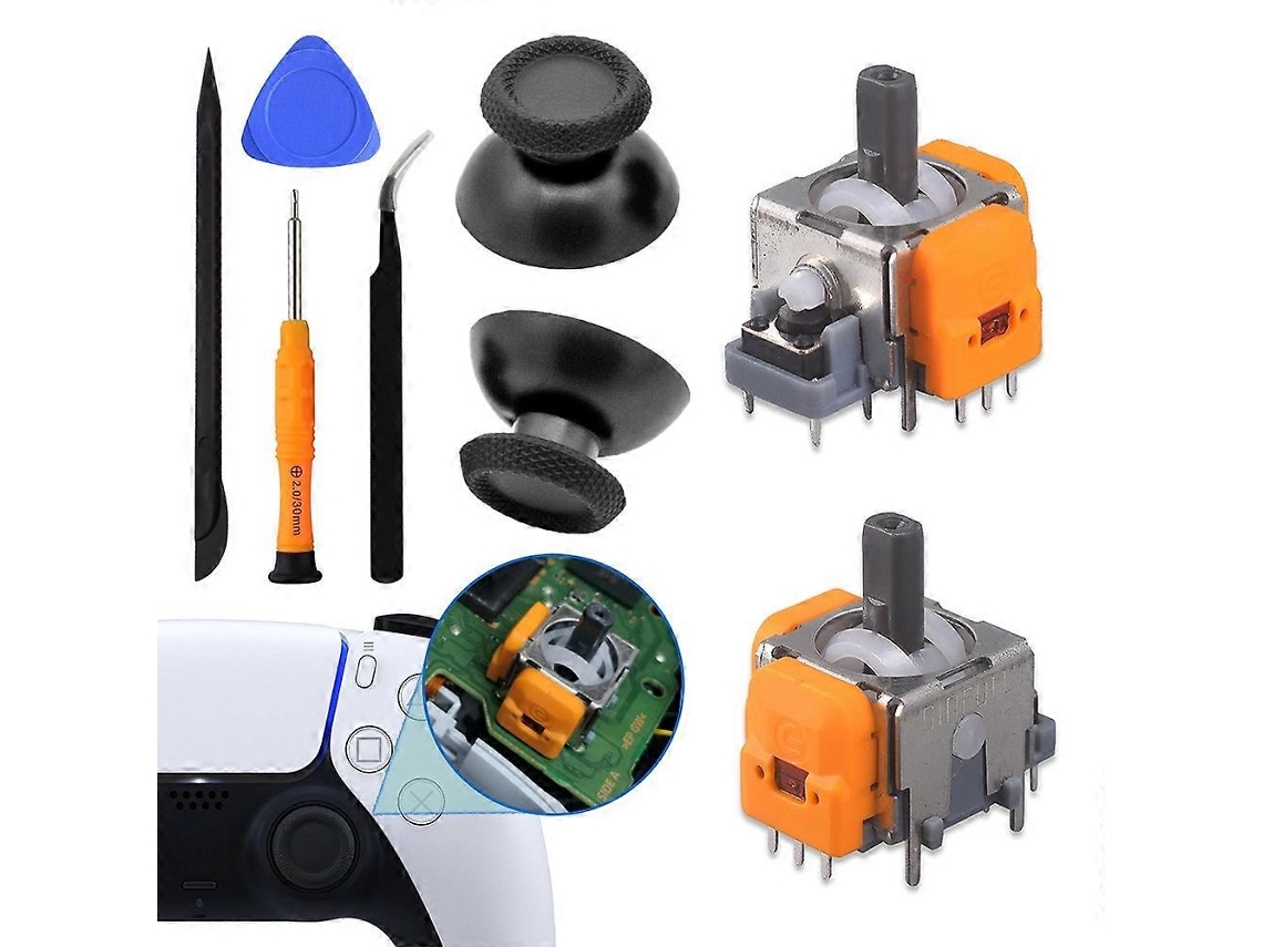 Para Ps5 Game Controller Hall Joystick E Conjunto De Tampas De Joystick Acessórios De Reparo Hengjian
