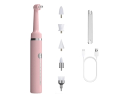 Polidor De Dentes, Para Limpeza E Branqueamento Dentário, Recarregável, Com 5 Cabeças De Escova, 5 Modos ,luz Led. Rosa Hexinyigjly