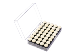 Conjunto de 40 esponjas para dedo com estojo, pincéis de espuma para pintura infantil, artesanato
