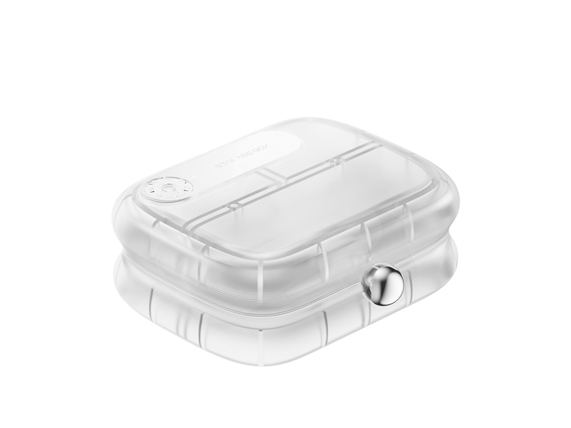 Organizador Semanal De Comprimidos Eifson 7 Dias Para Suplementos Sem Bpa (branco Transparente)