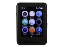 Leitor Mp3 Bluetooth Yizhood Mp08 2.5inch Ecrã Tátil 8g Tf Card (preto)