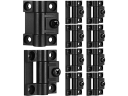 Conjunto De 10 Dobradiças Pequenas Plástico Ajustáveis Com Design Silencioso Para Caixas Madeira E Portas Armários