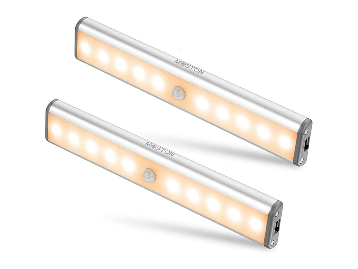 NEVEANCE Luz Para Armário Com Sensor De Movimento, Luz Sem Fio Para Armários Com Bateria Recarregável Integrada, Luz Noturna Magnética Adesiva Para Cozinha
