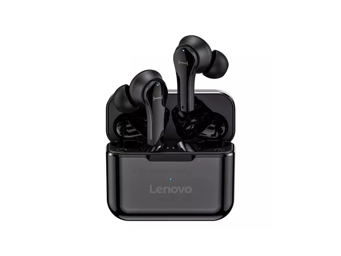 Auriculares Bluetooth True Wireless Originais Lenovo Qt82 V5.0 Touch Control Earbuds Estéreo À Prova D'Água Preto