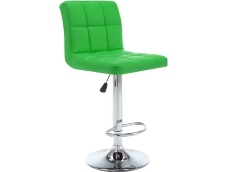 Conjunto 2 Bancos de Bar  (Verde - Couro Artificial - 47 x 40 x 114 cm)