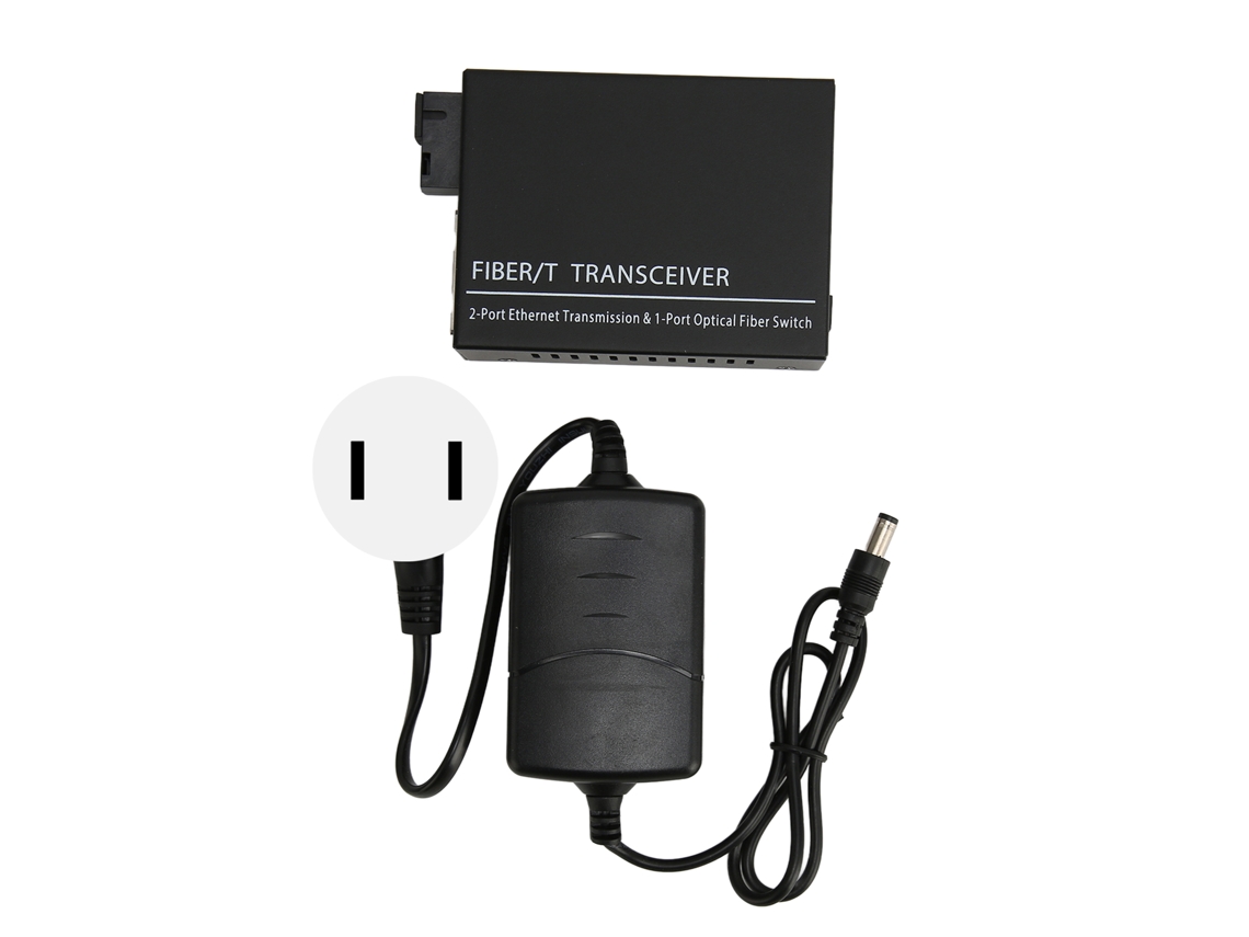 Aetheria transceptor de Fibra Single Mode Tx1310nm Rx1550nm Conversor de Mídia Ethernet com Porta Sc Até 25km