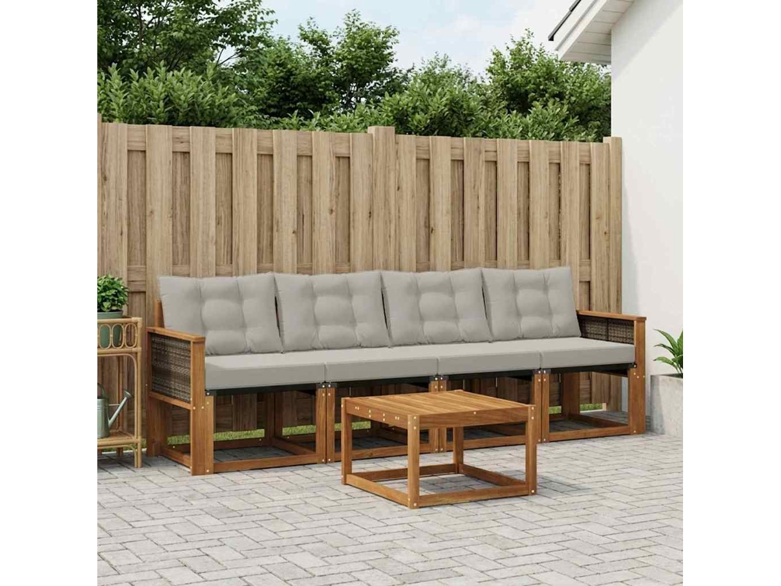 Vidaxl Conjunto De Sofás Para Exterior 5 Unid.