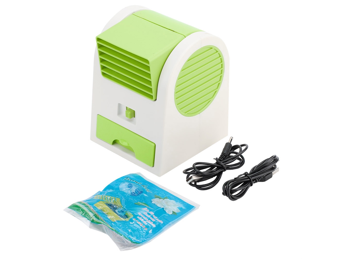Mini Ventilador Sem Lâmina Usb Bateria Roxo