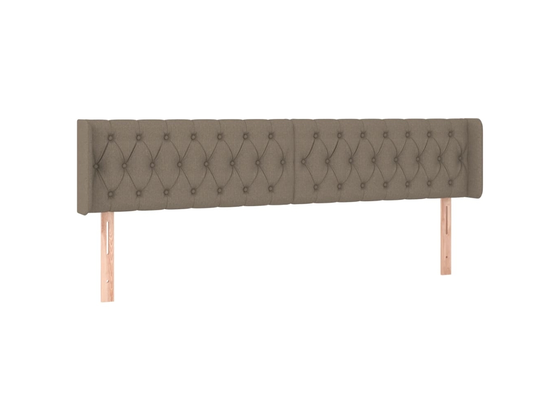 Headboard, Headboards Vidaxl Cinzento-acastanhado Tecido (183 X 16 X 78/88 Cm)