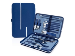 Kit Profissional Para O Cuidado Das Unhas, 18 Ferramentas Em 1, Azul.