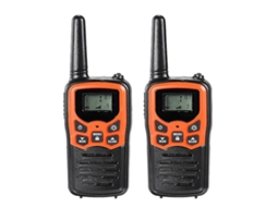 Conjunto de 3 walkie talkies infantis com 8 canais e lanterna LCD BRILVIBERA