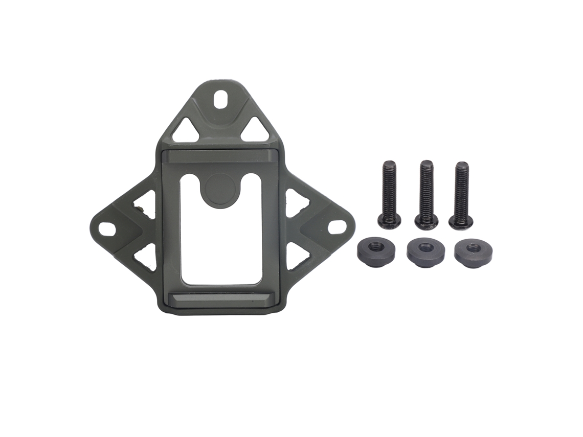 Vlrla-soporte Leve Para Montagem De Nvg E Câmera Esportiva Em Capacete, Base Para Capacetes Wendy E Af, Verde