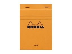 Caderno e Bloco 13600c A6 80 Folhas Laranja Rhodia