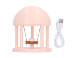 Luminária Projetora Gato LAXISCREED Rosa Dimmável com Alto falante