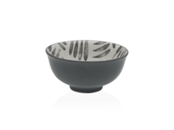 Tigela Versa Cinzento 8,5 X 5 X 8,5 Cm Cerâmica Porcelana