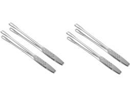 Conjunto De 2 Pinças Para Alimentos Kisangel Em Aço Inoxidável Ideal Churrasco, Grelhados E Cozinha Práticas