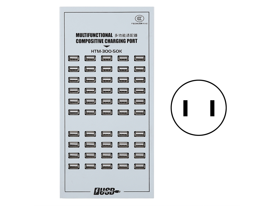Adaptador Usb EOOCOO (50 portas, carga rápida)