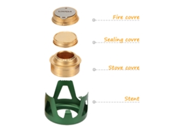 Mali lixada Queimador de Álcool Portátil Mini Leve para Camping Outdoor Fogão de Camping
