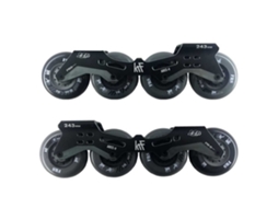 Quadro de Patins em Linha Angel 4X80 Set Preto 246 Mmkrf