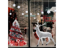 Adornos De Natal Para Janelas Diy Com Papai Noel E Boneco De Neve