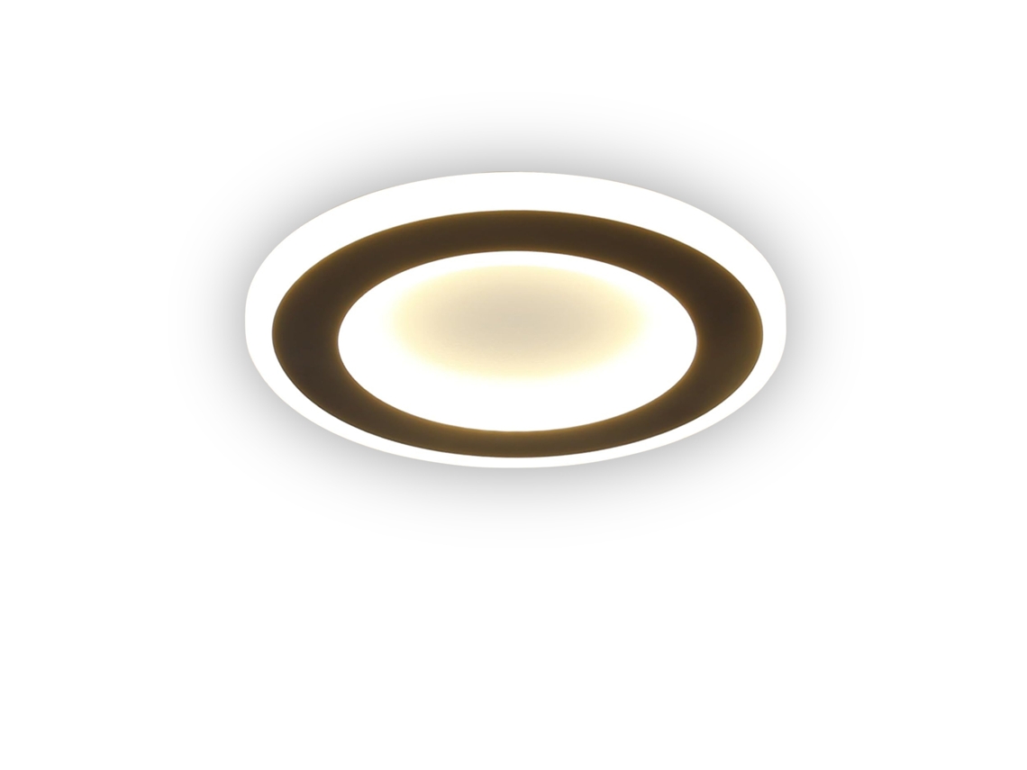 Nettlife Led Luz De Teto 23 W Preto Redondo Moderno Branco Quente 24 Cm Lâmpada Do Quarto Para Cozinha Corredor Sala Estar