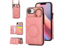 Capa De Celular Com Fivela Magnética Para Carro E Cartão Com Cordão
