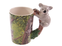 Caneca com Asa de Koala Desenho de Floresta PUCKATOR