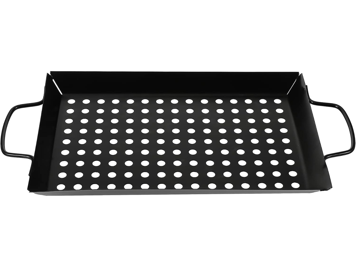 Bandeja para Grelhar, Assadeira Doméstica, Frigideira com Furos Grandes, Chapa Antiaderente para Grelhar Asas de CHABERLU