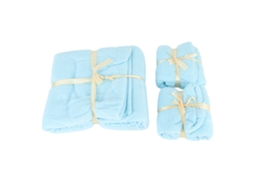 Toalhas Microfibra Absorvente com Sacola Presente Azul