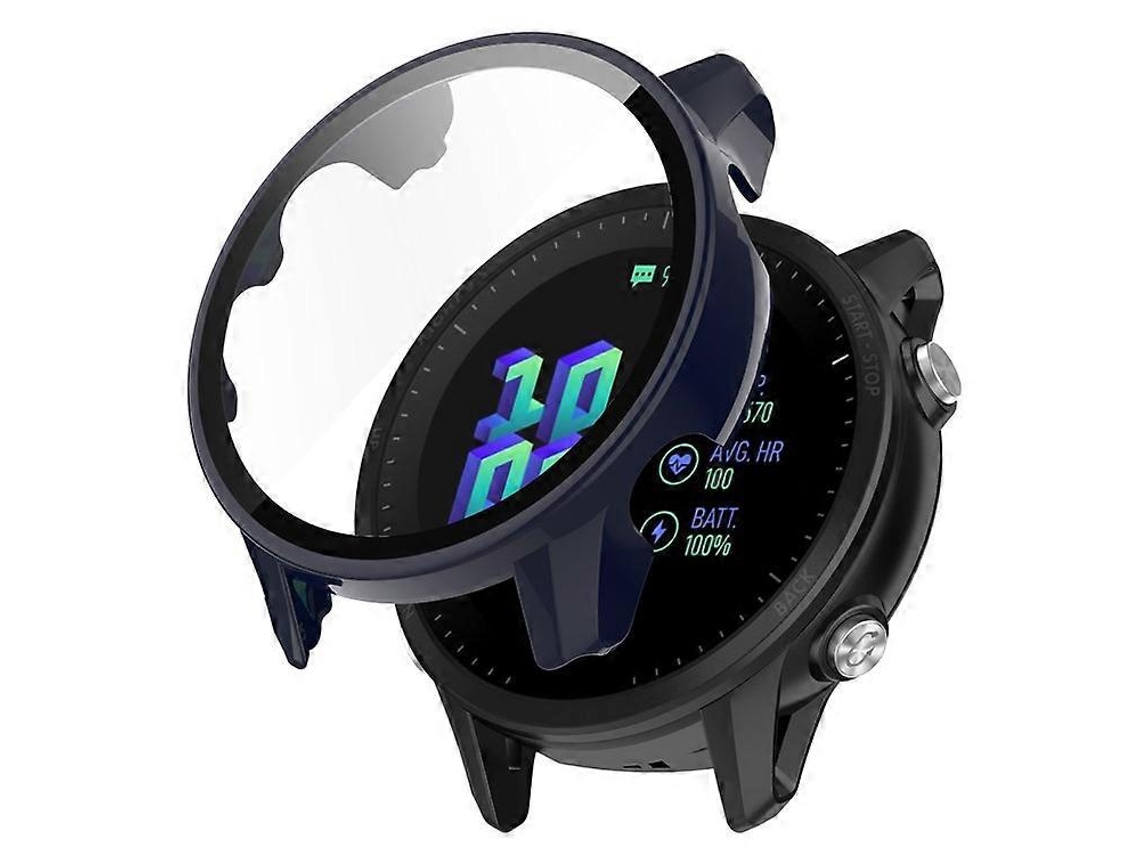 Capa Protetora De Relógio De Pc Rígido Com Proteção Total E Protetor De Tela De Vidro Temperado Compatível Com Garmin Forerunner 955 Webake