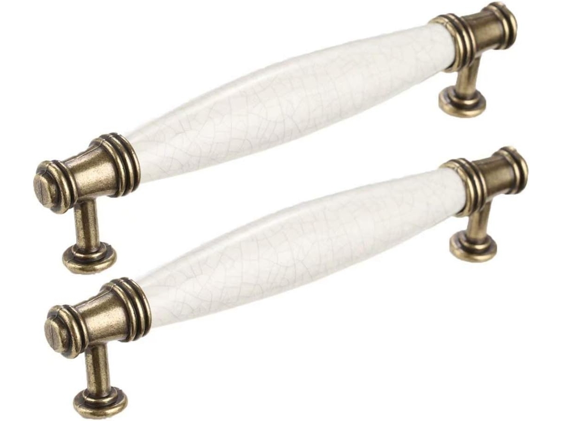 Conjunto De 2 Puxadores Para Portas Armários Cozinha Em Estilo Retrô Gavetas E Ferragens Decoração Móveis