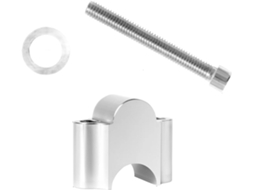 Adaptador de Elevação Guidão 1 Par Suportes 28 Mm 1/8" Montagem Braçadeira Usinado Cnc Feito Liga Alumínio
