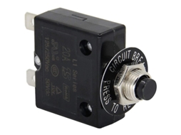 Interruptor De Botão Pressão 125, 250v Ac 50v Dc 25a, Protetor De Sobrecarga Térmica, Disjuntor Térmico L1 Com Rearme Manual, Preto