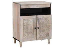 Vidaxl Buffet Branco Descolorido 60 X 33 X 75 Cm