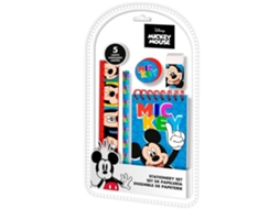 Conjunto de Presente de Papelaria Mickey 5 Peças 15X26 cm
