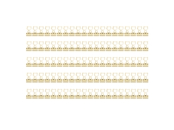100 Clips de Carpeta Forma Gatito Metálico Hueco Compacto Portátil Divertido para Clasificación de Documentos Oro