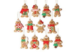 Pingente de Natal Pingente de Homem de Gengibre Presente de Decoração de Natal Style4