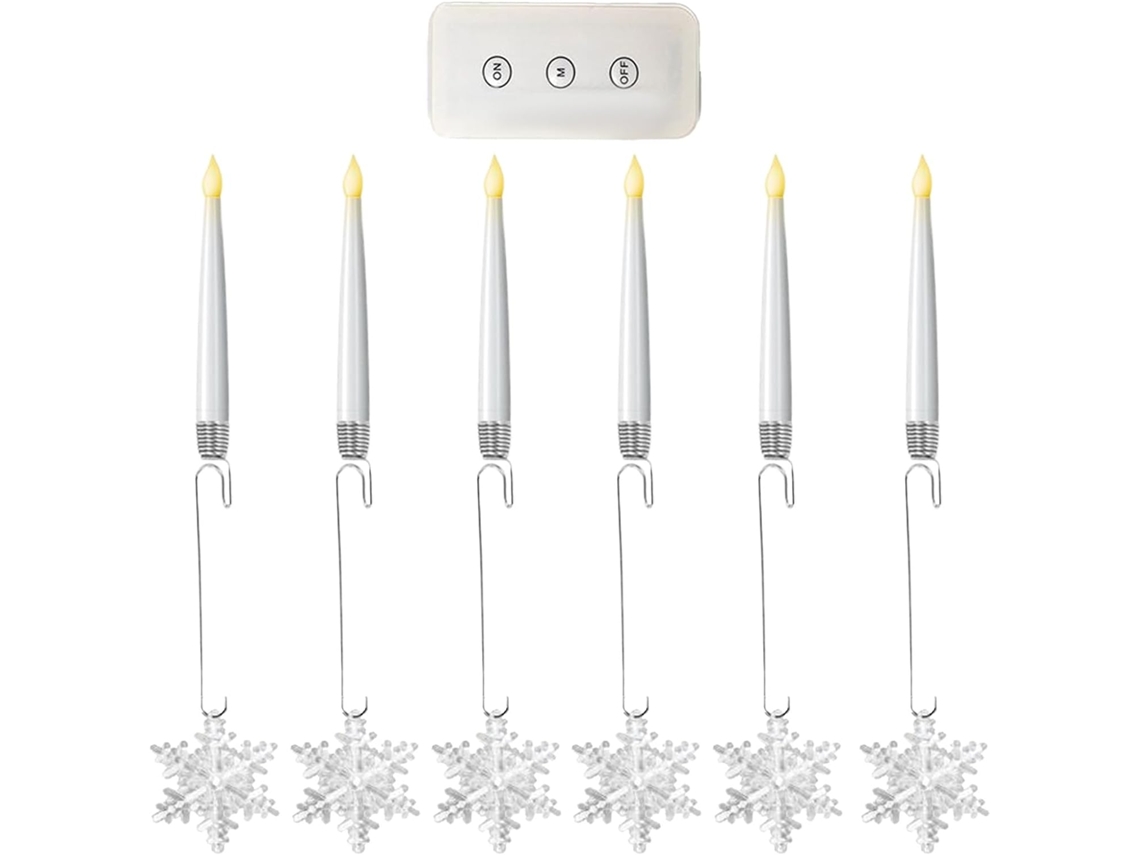 Bougies Led Pour Sapin De Noël Avec Télécommande | Lumières Décoratives Sans Flamme Pour Bougies Éle Gokoco