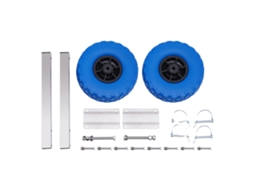 Conjunto De Rodas Para Trailer De Barco Inflável, Construção Durável, Alta Capacidade De Carga, Azul