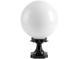 Luminária De Poste De Globos Exterior Branca - Resistente Ao Clima Para Pátio, Varanda E Jardim Branco