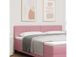 Vidaxl Cabeceira Rosa 180 Cm Veludo