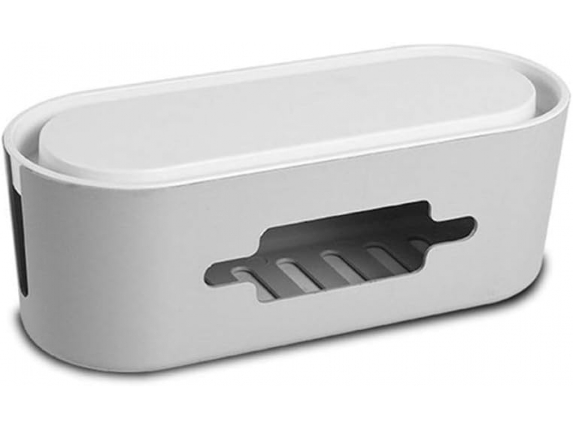Caixa Organizadora De Cabos E Fios Para Mesa, Antichoque Elétrico, Uso Sob A Mesa-aquaforge