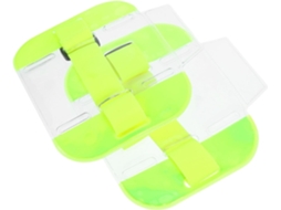 Lurelia Porta-crachá Ajustável Transparente Reutilizável Em Pvc E Nylon 2 Peças Para Escritório