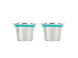 2pcs Copos De Filtro De Café Silicone Aço Inoxidável Cápsulas Recarregáveis Cápsulas De Café Reutilizáveis Para Uso Doméstico