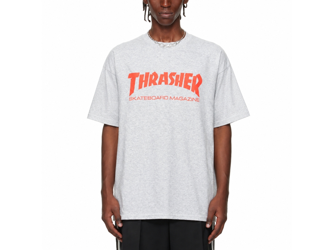 Thrasher Skate Mag Logo T-shirt Grey Usa Unisex Adults Size:s